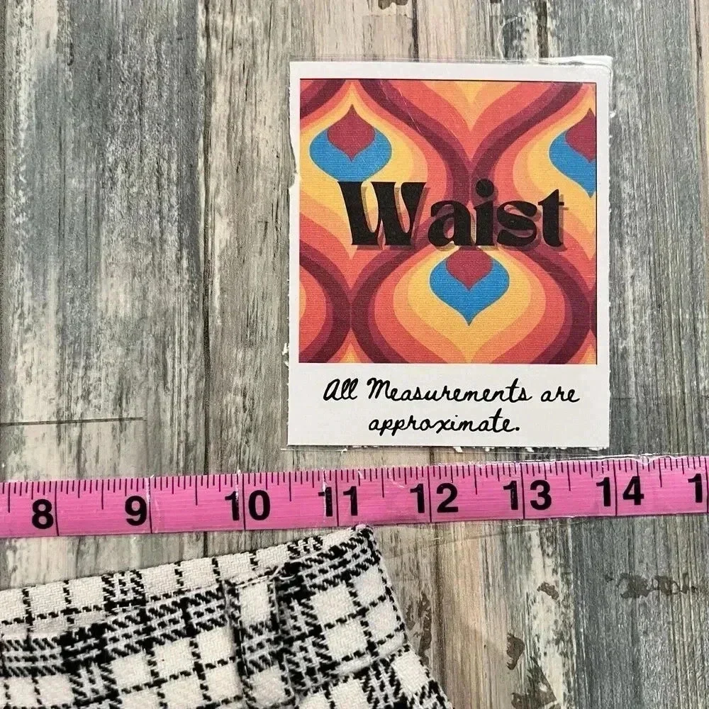 Patty Woodard Womens Vintage Wool Blend High Waist Plaid Pants Sz W 22 Old Money